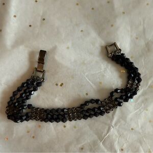 Black Beaded Bracelet